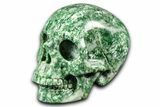 Realistic, Polished Hamine Jasper Skull #381904-1